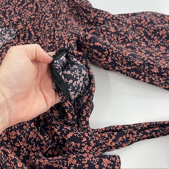 Free People Clara Dress NWT Wrap Ditsy Floral 90s Y2K Boho Mini Dress Small - Picture 10 of 16